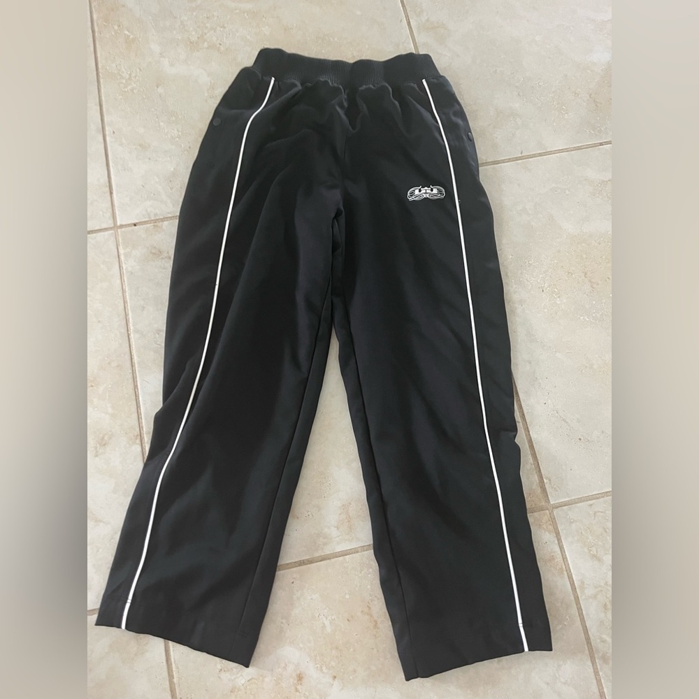 Nike Dri Fit Tear Away Snap Basketball Warmup Retro Black Pants Small